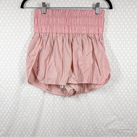 Free People Movement Pink High Rise The Way Home Shorts - Picture 2 of 6